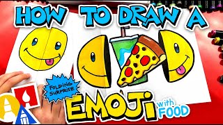 How To Draw An Emoji Folding Surprise With Food Inside [upl. by Sharp]