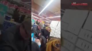 Going nuts Shoppers fight over cutprice Nutella in France [upl. by Zuzana]