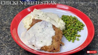 The BEST Chicken Fried Steak with Pepper gravy [upl. by Llenroc712]