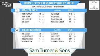 North Yorkshire amp South Durham Cricket League  Division 4  Bedale CC 2nd XI v Wolviston CC 2nd XI [upl. by Bijan]