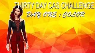 SIMS 4 \\ 30 DAY CAS CHALLENGE \\ Day one  Color [upl. by Fiester334]