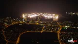 Dubai New Year Fireworks 2014  World Record 4K [upl. by Stuart]