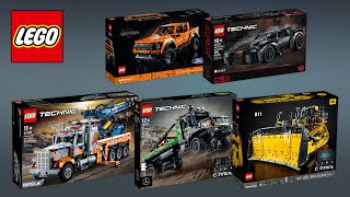 All LEGO® Technic™ 2021  2HY 5in1 StepbyStep Building Instructions  Top Brick Builder [upl. by Eimile]