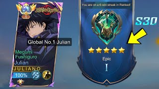 NEW SEASON 30 NEW BEST BUILD FOR JULIAN IS HEREEE auto winstreak  MLBB [upl. by Doloritas]