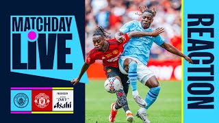 FULL TIME AT WEMBLEY  MANCHESTER CITY 12 MAN UTD  MATCHDAY LIVE  WEMBLEY [upl. by Reinert786]