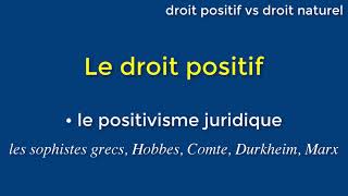 Philosophie  Droit naturel et droit positif [upl. by Ark]