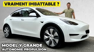 Essai Tesla Model Y Grande Autonomie Propulsion – Enfin la version PARFAITE [upl. by Cirtemed]