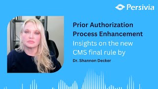 Prior Authorization Process Enhancement Insights on the new CMS final rule with Dr Shannon Decker [upl. by Notrem]