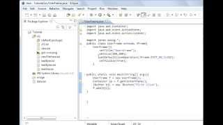 Java programming part 59 GUI  Adding Buttons with ActionListener and FlowLayout LayoutManager [upl. by Damha289]