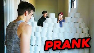 TOILET PAPER FORT PRANK [upl. by Oicnanev771]