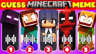 Guess Minecraft Animated DANCES and Memes🐝💃Ultimate Minecraft Movie Quiz DeadpoolWednesdayWarden [upl. by Asiled]