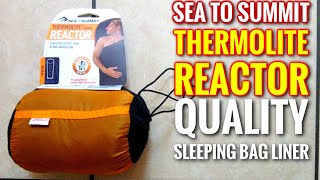 Sea to Summit Reactor Sleeping Bag Liner First Look Review [upl. by Ransell]