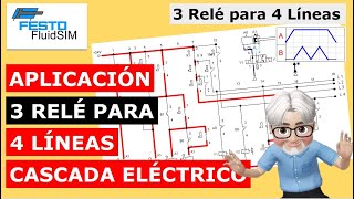 Aplicación Cascada Especial ABBBBA con 3 relés y 4 líneas muy sencillo control eléctrico 😊👍 [upl. by Etnoled]