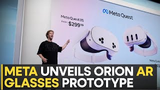 Mark Zuckerberg Unveiling Orion first Prototype Glasses markzuckerberg​ meta​ orion​ metaquest3s [upl. by Michal]