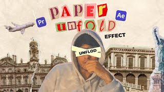 HOW TO EDIT LIKE ALI ABDAAL  PAPER UNFLOD EFFECT [upl. by Nongim]