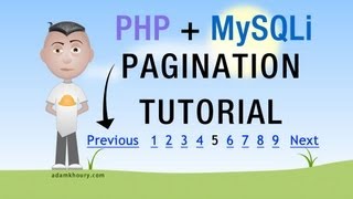 PHP Pagination Tutorial MySQLi Google Style Paged Results Programming [upl. by Nylirehc]