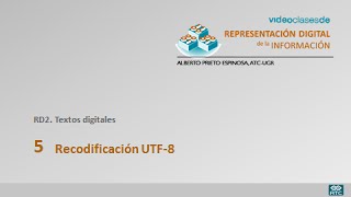 RD2 5 Codificacion UTF8 [upl. by Honor190]