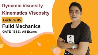 Dynamic and Kinematic Viscosity in hindi  Dynamic and Kinematic Viscosity  Fluid Mechanics GATE [upl. by Dee Dee]