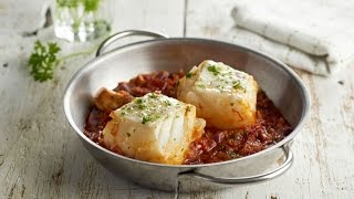 🍽 Bacalao a la vizcaina con tomate  Recetas Nestlé Cocina [upl. by Aicirtal]