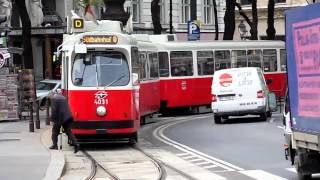 Straßenbahn Wien  Impressionen April 2012 [upl. by Yddur]