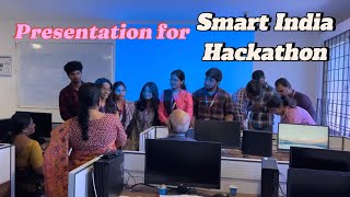 Our presentation for SMART INDIA HACKATHON Ep  73 🌱 [upl. by Dode]