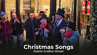 Sean Boland a Brown Thomas Doorman serenading people of Grafton Street with some Christmas songs [upl. by Leroj]