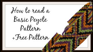 How to Read a Basic Peyote Stitch Pattern [upl. by Leeland]