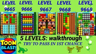 Toon Blast  Levels 96659669 Toon Blast Walkthrough [upl. by Adnorahc]