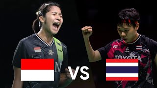 Ester Nurumi Tri WARDOYO INA vs Supanida KATETHONG THA  Badminton [upl. by Asiralc]