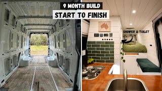 DIY Camper Van Conversion  Full Build Timelapse [upl. by Einnil299]