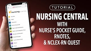 Tutorial Nursing Central with Nurses Pocket Guide RNotes and NCLEXRN Quest [upl. by Emil]