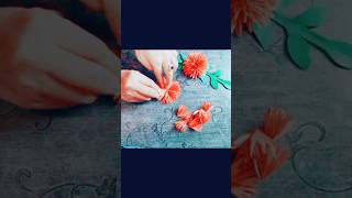 Beautiful Paper Flower Making Idea paperflower papercraft handmade shorts craft paperart [upl. by Zetroc]