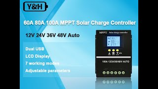 Método de configuração da função do controlador de carga solar Mppt  Pwm [upl. by Daugherty82]