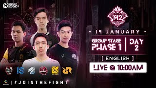 ENGLISH M2 Group Stage Phase 1  Day 2  MLBB World Championship 2020  Singapore [upl. by Elihu]