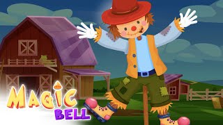 Dingle dangle scarecrow  Magic Bell 🔔 kids songs [upl. by Rolandson752]