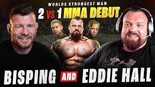 BISPING interviews EDDIE HALL 2 vs 1 MMA DEBUT  WORLDS STRONGEST MAN vs Neffati Brothers [upl. by Shamrao]