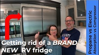 Replacing BRAND NEW RV FRIDGE  PROPANEELECTRIC  AbsorptionCompressor  RV vs Residential S3E55 [upl. by Thursby]