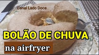 Como fazer bolinho de chuva versão grande  bolo com massa de bolinho de chuva  na airfryer [upl. by Ladin]