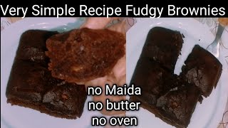 Egg less Fudgy Brownies Recipe by Shahnaz  No MaidaNo butter No mold [upl. by Odetta297]