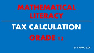 Income Tax Calculations [upl. by Nydnarb441]