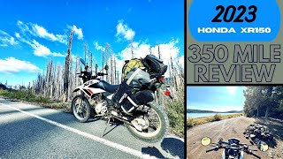 2023 honda xr150 review 350 mile adventure ride [upl. by Castara864]