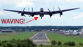 🇬🇧 Goosebumps As Glorious Sounding WW2 Lancaster Bomber Takes off With Spitfire Lead [upl. by Ibbison]