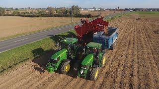 Grimme SV260  Arrachage de pommes de terre  John Deere [upl. by Rather]