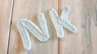 crochet How To Crochet Letters K N  Crochet Extras [upl. by Hacker577]