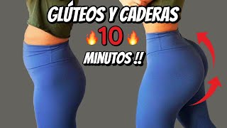 HAZ CRECER TU GLÚTEOS Y ENSANCHA CADERAS EN SÓLO 10 MINUTOS🍑😱Abdomen plano [upl. by Leaj]