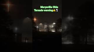 Marysville Ohio Tornado warning early morning [upl. by Etnoved]