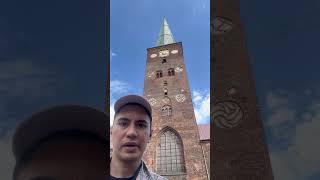 Aarhus Denmark Famous Cathedral Church denmark travel shortsviral shorts short enjoylife [upl. by Celestyn]