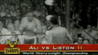 Ali vs Liston  Fight 2  1st Round Knockout [upl. by Grassi]