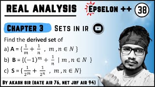 how to find limit point of a set  set 1  lecture 38  limit point [upl. by Neve828]