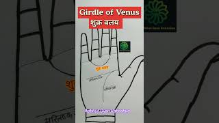 शुक्र वलय शुक्र मुद्रिका Girdle of Venus हस्तरेखा palmistry astrology [upl. by Mclaurin]